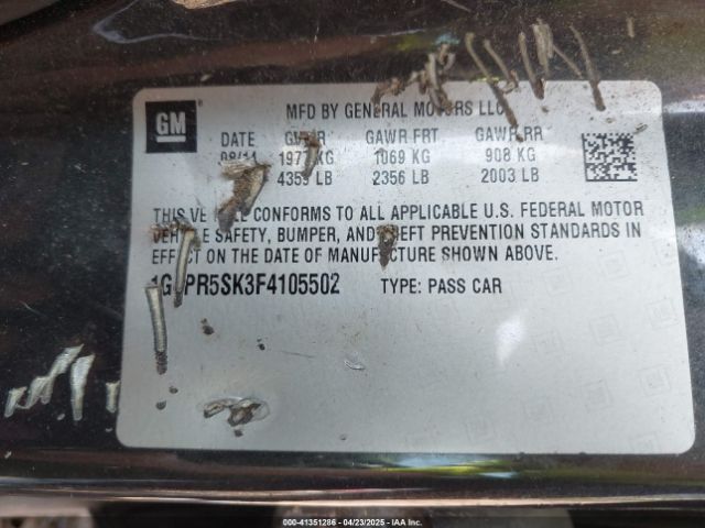 1G4PR5SK3F4105502 Buick Verano Convenience Group