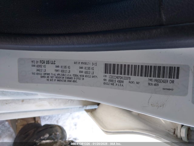 Chrysler 200 Limited 2016 1C3CCCAB7GN123379 Image 9