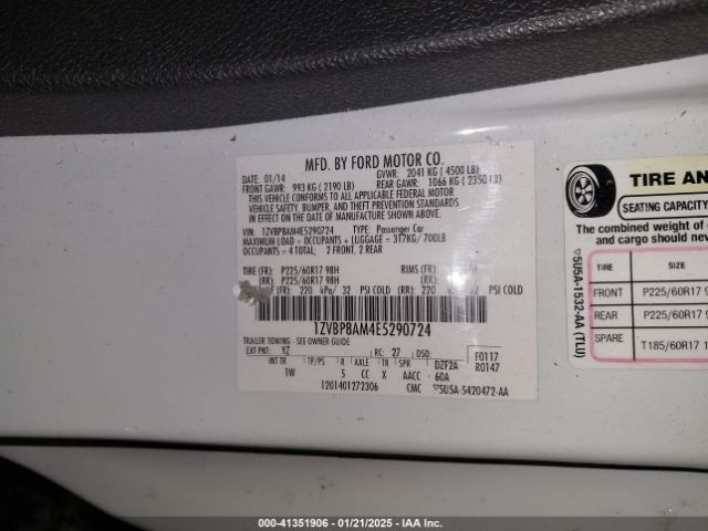 1ZVBP8AM4E5290724 Ford Mustang V6