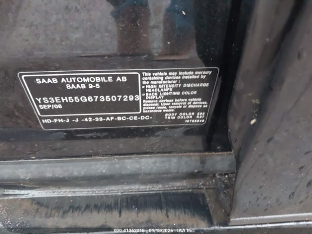 2007 SAAB 9-5 YS3EH55G673507293 Photo 8