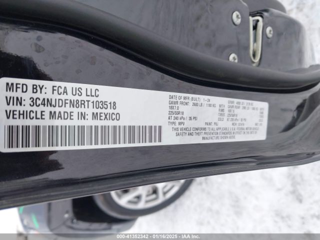 3C4NJDFN8RT103518 Jeep Compass Latitude Lux Fwd
