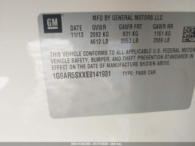 2014 CADILLAC CTS 1G6AR5SXXE0141931 Photo 8
