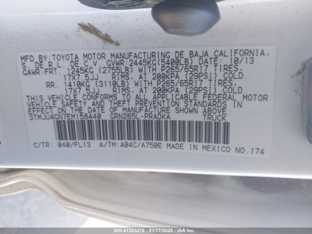 3TMJU4GN7EM158440 Toyota Tacoma Double Cab Prerunner