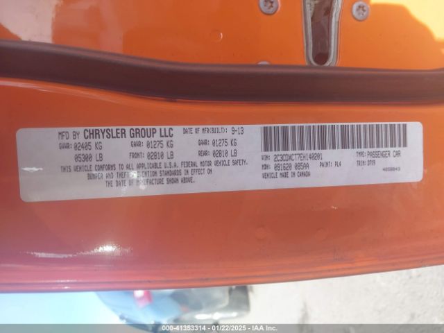 2C3CDXCT7EH140201 Dodge CHARGER R/T