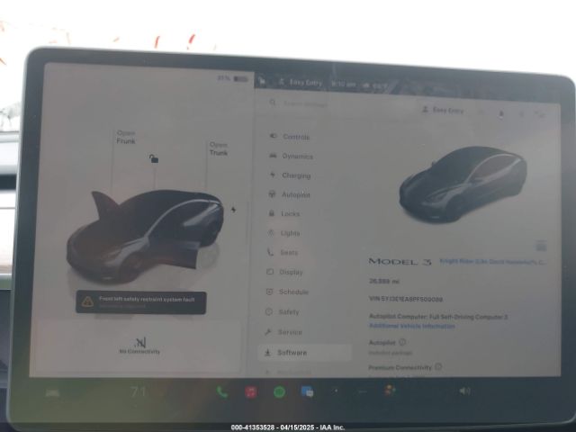 5YJ3E1EA8PF509089 Tesla Model 3 Rear-wheel Drive