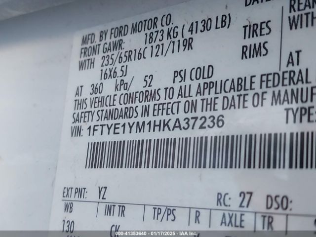 1FTYE1YM1HKA37236 Ford Transit-150