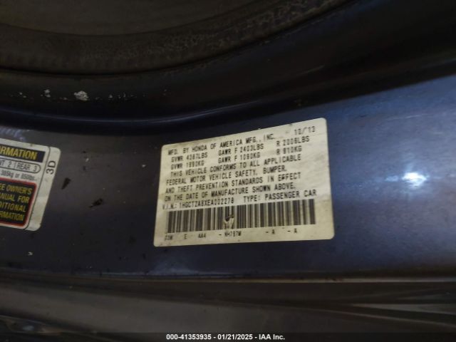 1HGCT2A8XEA002278 Honda Accord Ex-l V-6