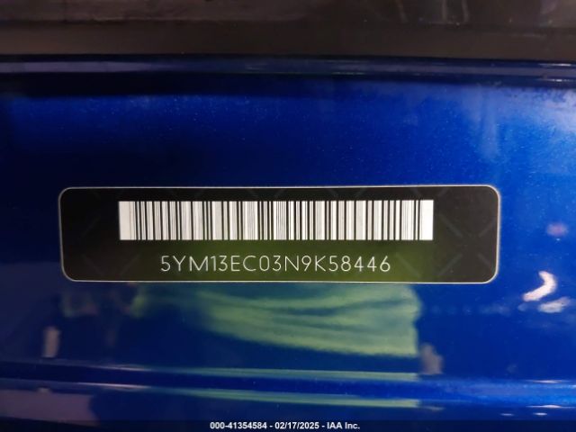 5YM13EC03N9K58446 BMW X3 M