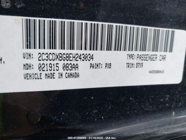2C3CDXBG8EH243034 Dodge Charger Se
