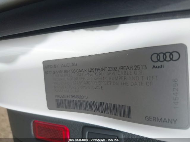 WAUENAF47HN068010 Audi A4 2.0t Premium