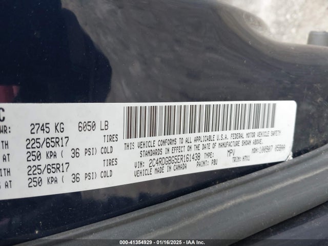 Dodge Grand Caravan American Value Pkg 2014 2C4RDGBG5ER161438 Image 9