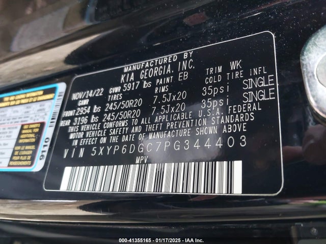 KIA Telluride S 2023 5XYP6DGC7PG344403 Image 9