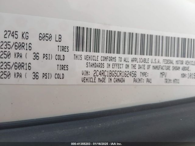 2012 CHRYSLER TOWN & COUNTRY 2C4RC1BG5CR162456 Photo 8