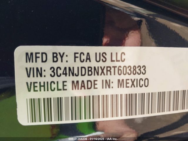 3C4NJDBNXRT603833 Jeep Compass Latitude 4x4