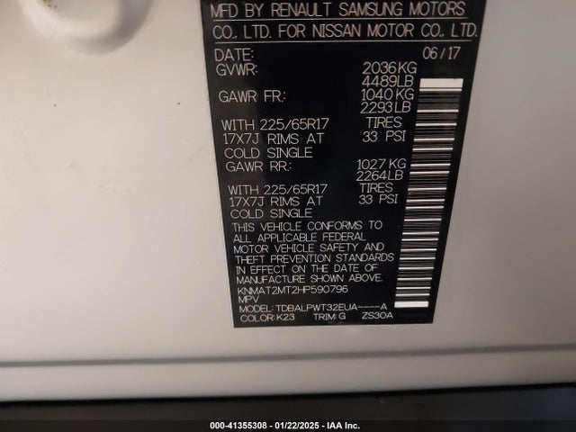 Nissan ROGUE S 2017 KNMAT2MT2HP590796 Image 9