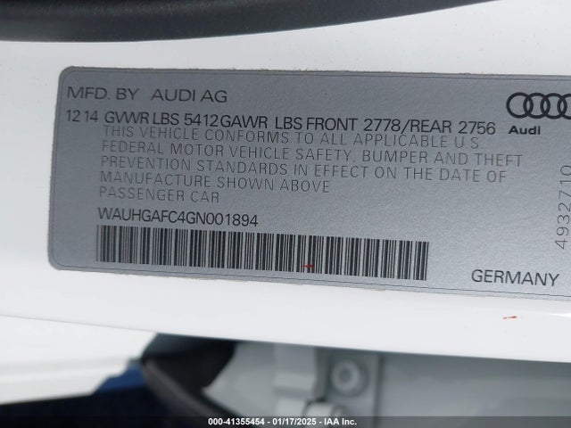 2016 AUDI A6 WAUHGAFC4GN001894 Photo 8