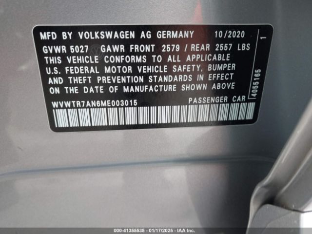 WVWTR7AN6ME003015 Volkswagen Arteon 2.0t Sel Premium R-line