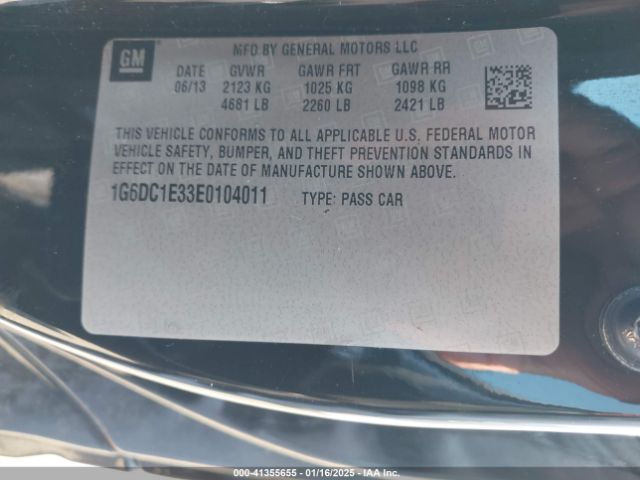 1G6DC1E33E0104011 Cadillac lfx