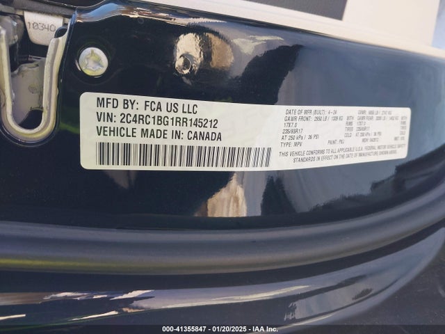 Chrysler Pacifica Touring L 2024 2C4RC1BG1RR145212 Image 9