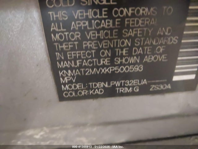Nissan ROGUE S 2019 KNMAT2MVXKP500593 Image 9