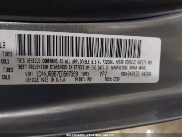 1C4NJRBB7ED507399 Jeep Patriot Sport