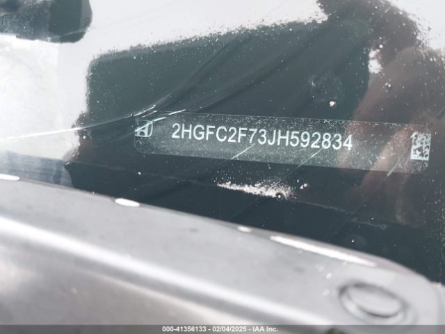 2HGFC2F73JH592834 Honda CIVIC EX