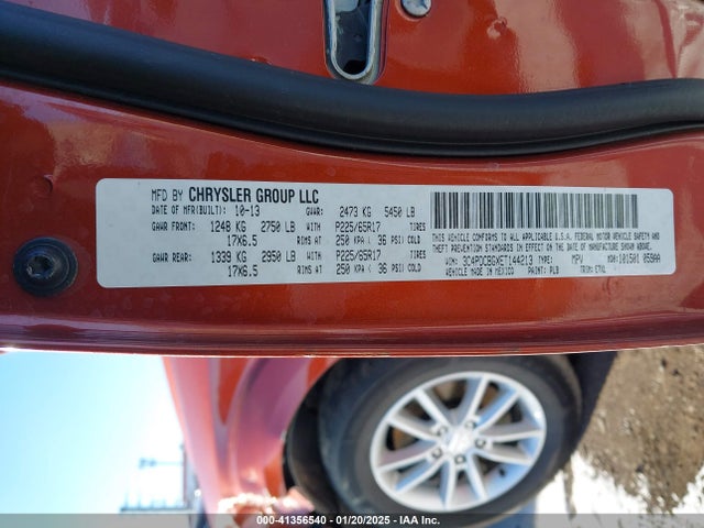 Dodge Journey Sxt 2014 3C4PDCBGXET144213 Image 9