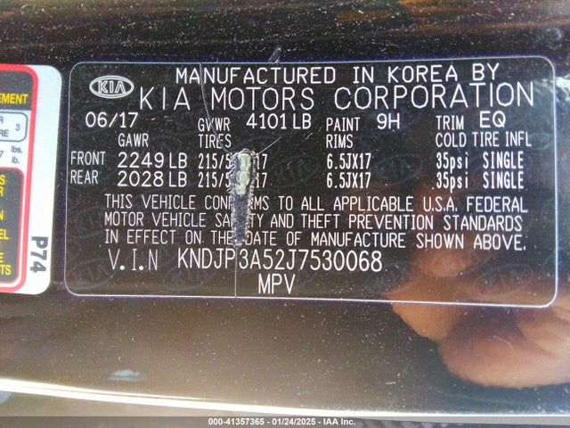 KIA SOUL + 2018 KNDJP3A52J7530068 Image 9