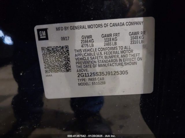 2G1125S35J9125305 Chevrolet IMPALA 2LZ