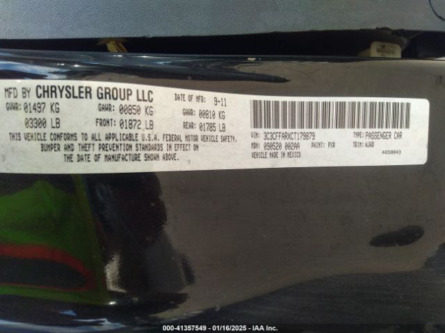 2012 FIAT 500 3C3CFFARXCT179879 Photo 8