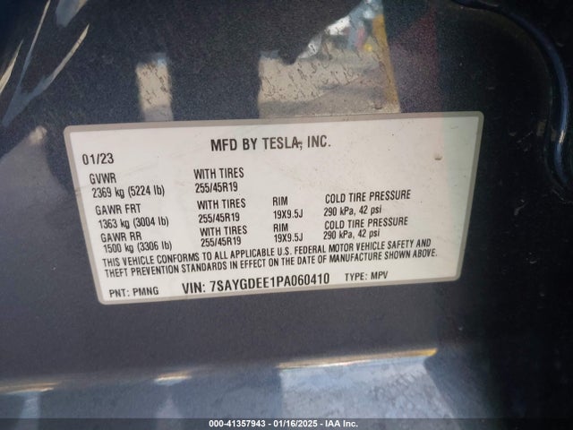 2023 TESLA MODEL Y 7SAYGDEE1PA060410 Photo 8