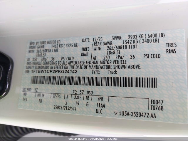 Ford F-150 Xlt 2023 1FTEW1CP2PKG24142 Image 9
