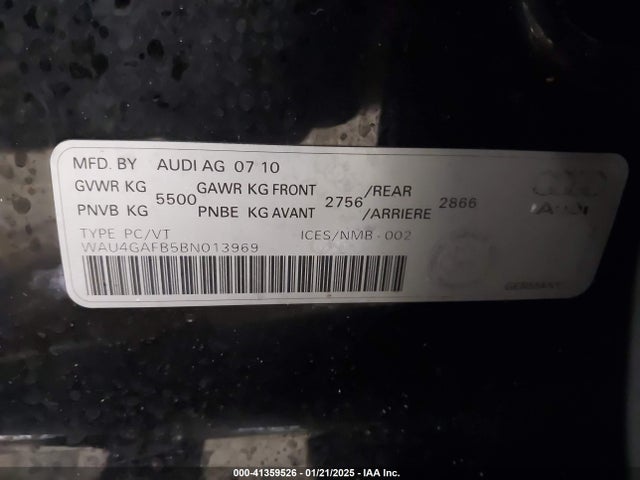 2011 AUDI A6 WAU4GAFB5BN013969 Photo 8
