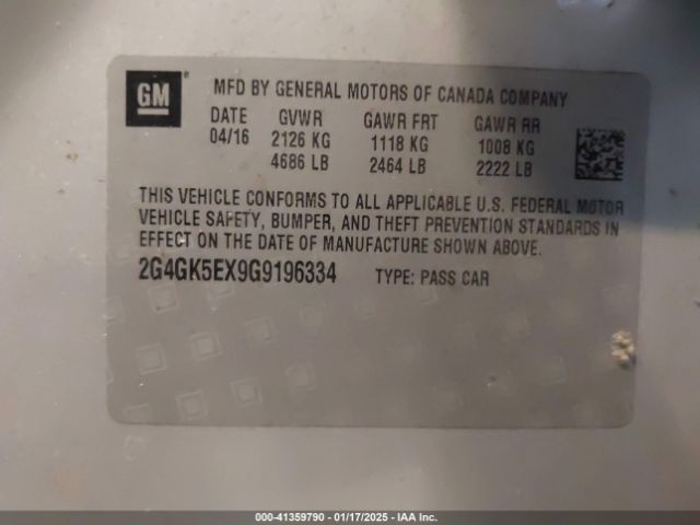 2G4GK5EX9G9196334 Buick Regal Turbo