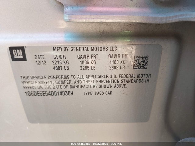 2013 CADILLAC CTS 1G6DE5E54D0148309 Photo 8