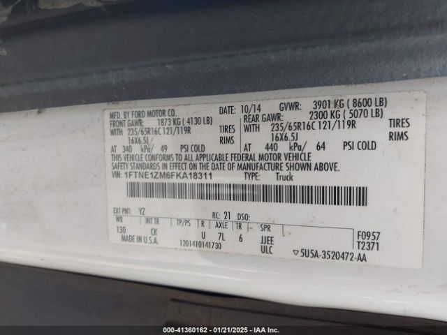 1FTNE1ZM6FKA18311 Ford Transit-150