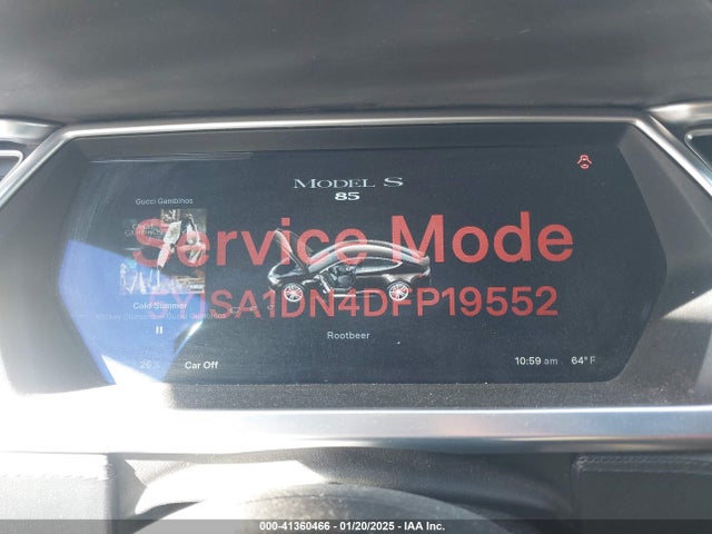2013 TESLA MODEL S 5YJSA1DN4DFP19552 Photo 6
