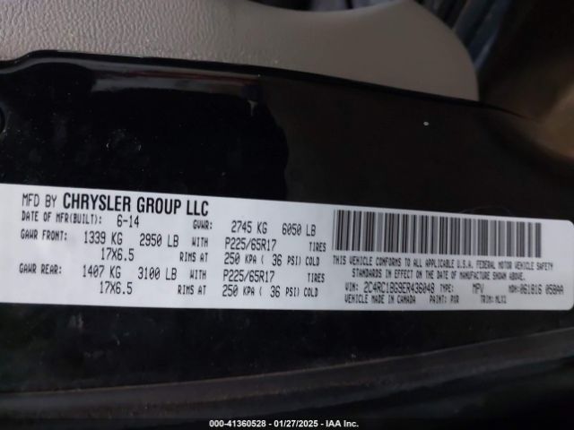 2C4RC1BG9ER436048 Chrysler Town & Country Touring