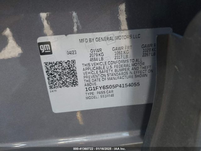 1G1FY6S05P4154055 Chevrolet Bolt Euv Fwd Lt