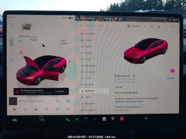 5YJ3E1EB2RF816141 Tesla Model 3 Long Range Dual Motor All-wheel Drive
