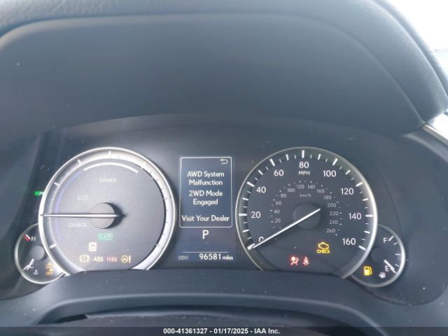 JTJHGKFA3L2011560 Lexus Rx 450hl