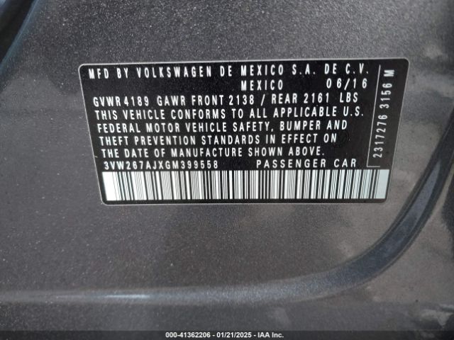 3VW267AJXGM399558 Volkswagen Jetta 1.4t S
