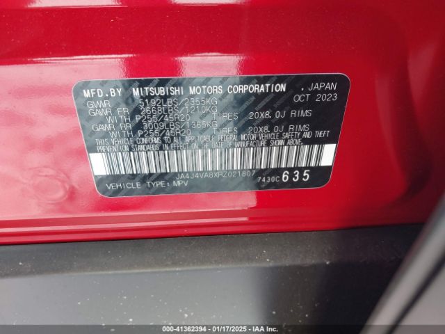 2024 MITSUBISHI OUTLANDER JA4J4VA8XRZ021807 Photo 8