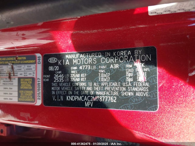 KIA Sportage Lx 2021 KNDPMCAC2M7877762 Image 9