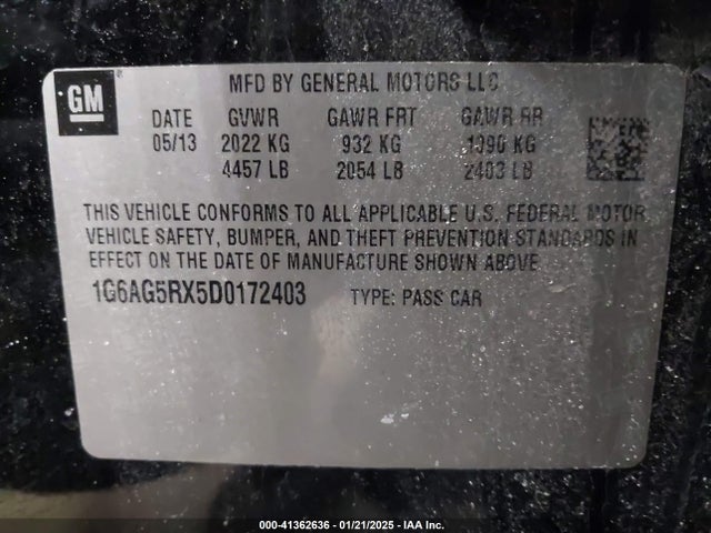 2013 CADILLAC ATS 1G6AG5RX5D0172403 Photo 8