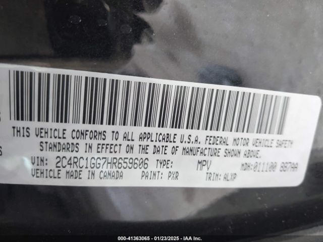 2017 CHRYSLER PACIFICA 2C4RC1GG7HR659606 Photo 8