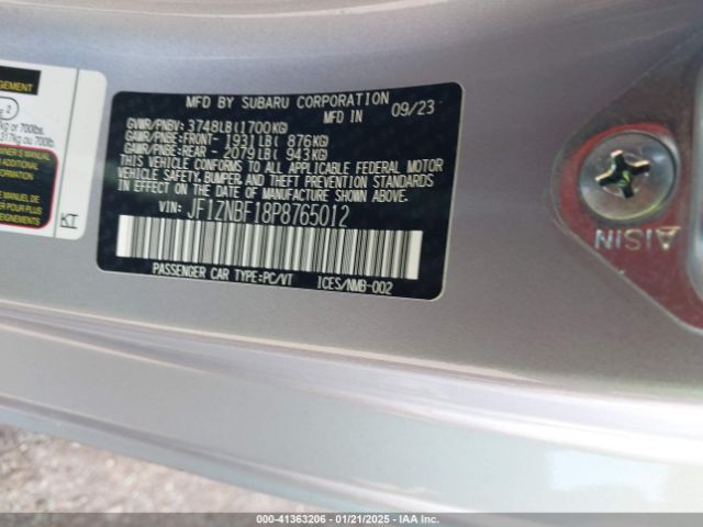 JF1ZNBF18P8765012 Toyota Gr86 Premium