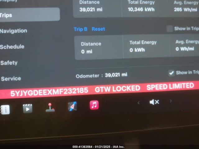 5YJYGDEEXMF232185 Tesla Model Y Long Range Dual Motor All-wheel Drive