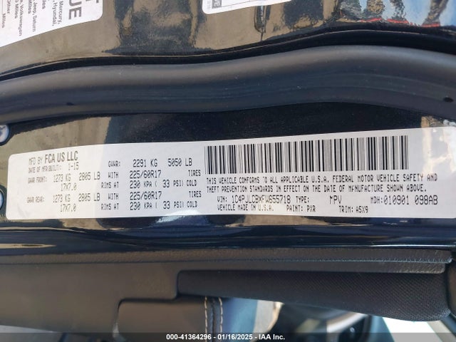 Jeep Cherokee Latitude 2015 1C4PJLCBXFW655718 Image 9