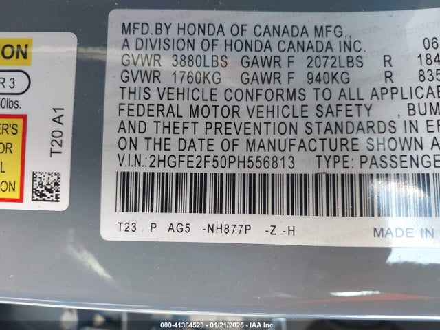 Honda Civic Sport 2023 2HGFE2F50PH556813 Image 9